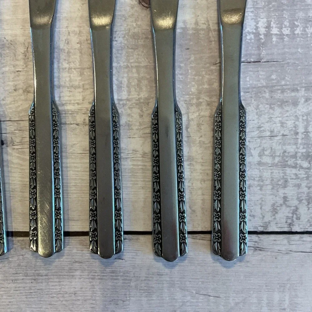 Stanley Roberts SRB91 Stainless Steel Flatware Dinner Knives Set Of 6 Korea